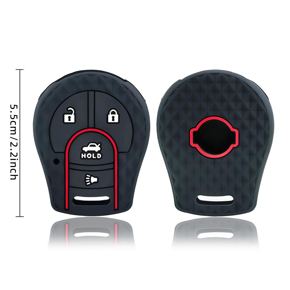 Silicone Car Key Cover Bag Shell Case Keychain Protector For Nissan Maxima Versa Altima Sentra Tiida Armada X-Trail Accessories