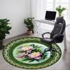 1pc Floral Decorative Chair Carpet for Office - Durable, Ideal for Chair Mats, Stylish & Functional Decorative Rug Yy260130088