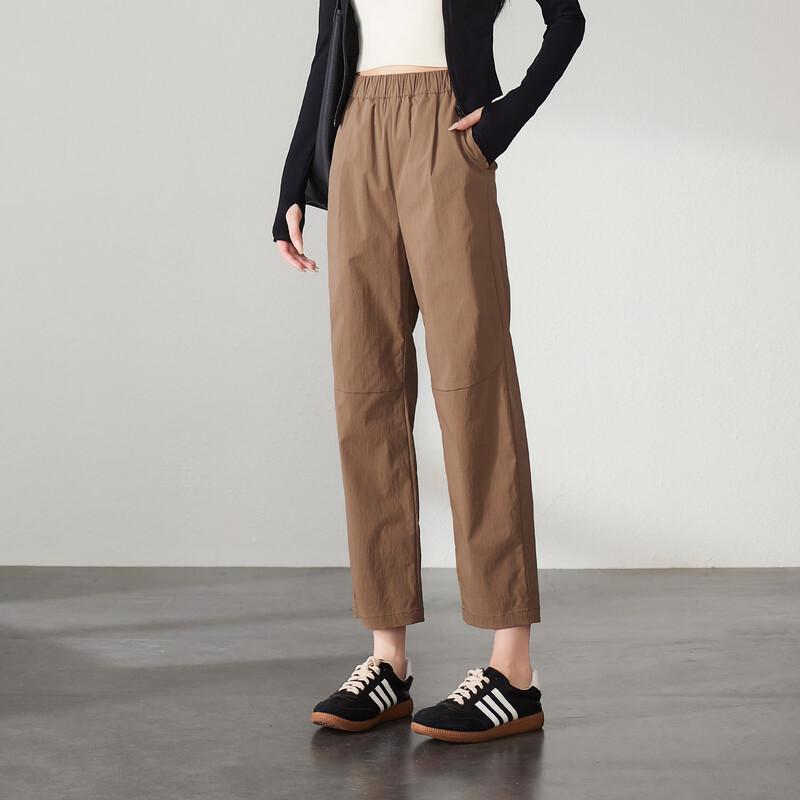 SOFSIL Women's High-Waist Slim Cropped Casual Pants