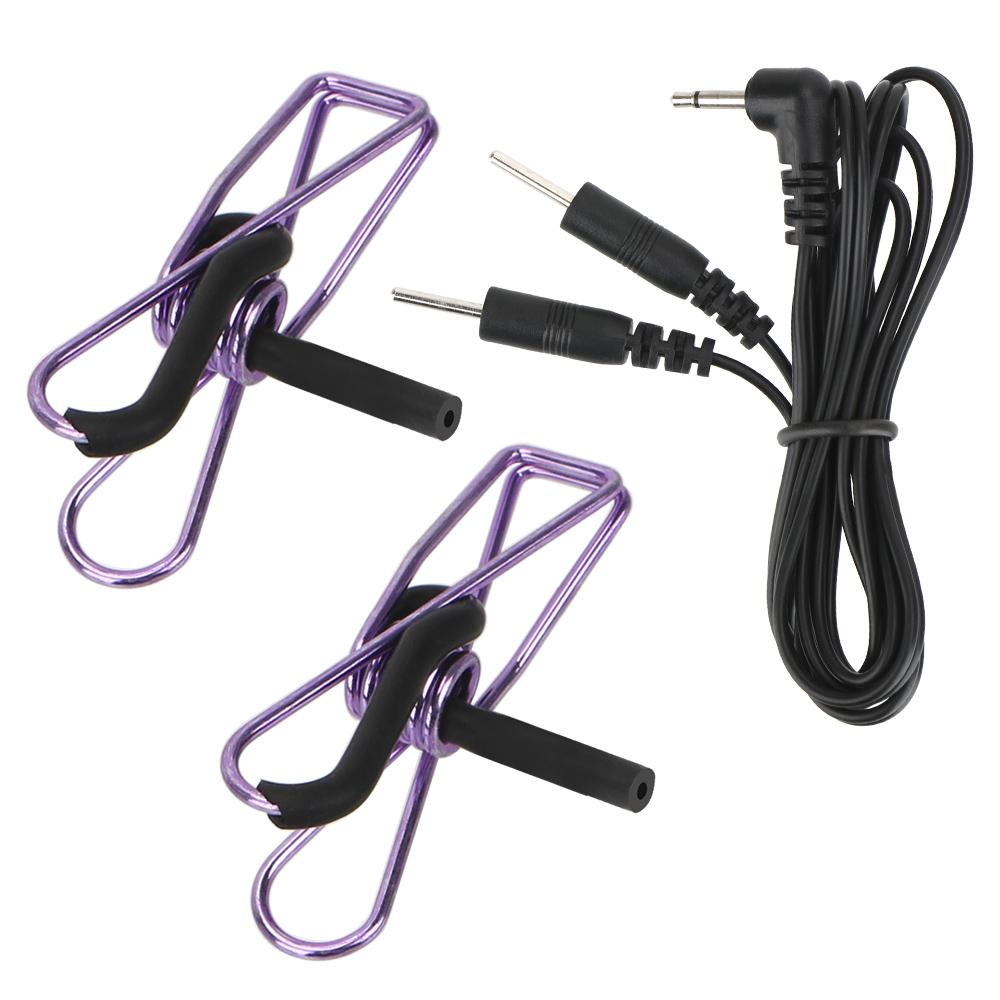 Electro Breast Massager Nipple Clips Nipple Clamps Electric Shock Sex Toys for Women Sex Tools For Couples