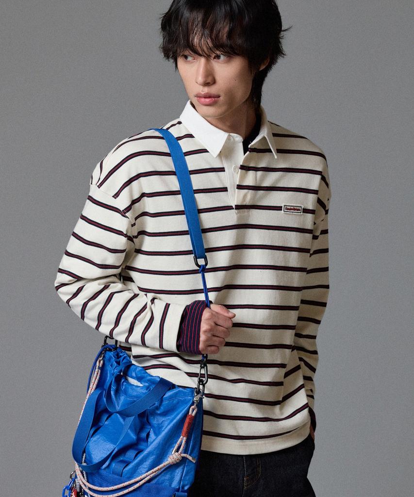 TOULN BRICK Tb-Stripe Rugby T-Shirt Iv (E6W10G3201)