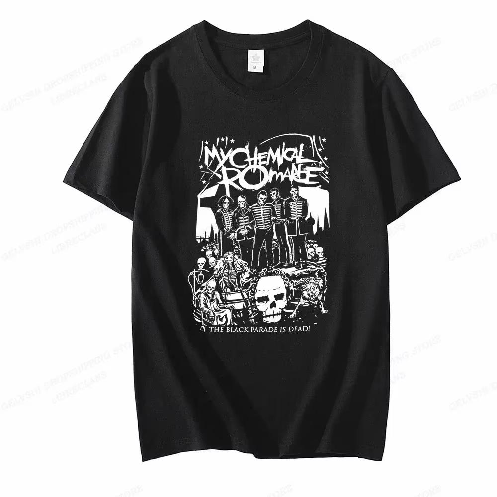 

My Chemical RoUnisexce Футболка Женская Модная Футболка Крутая Хип-Хоп Унисекс Футболка Повседневная Летняя Винтажная Аниме Унисекс Топ Футболка Одежда S