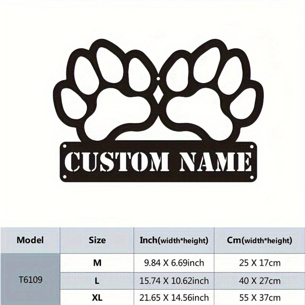 

Metal Wall Art Decor, Custom Claw-Shaped Logo Sign, Personalized Metal Plate for Home, Furniture Accessories 25cm