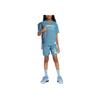 Nike Dri-Fit Breathable Comfortable Soft Sweat-Absorbing Short Sleeve T-Shirt Kids Tops Smoky-Blue Glacier-Blue HJ3743-006