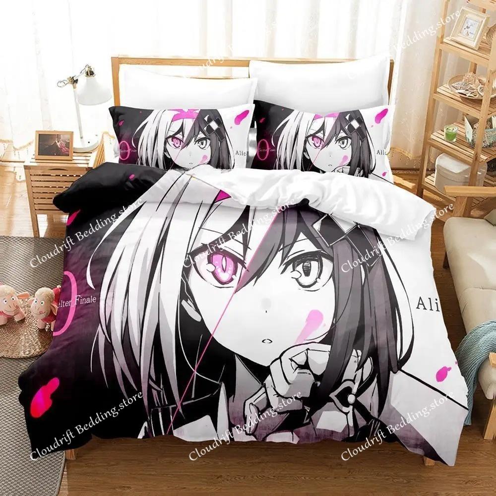 Mary Skelter Finale Bedding Set Single Twin Full Queen King Size Bed Set Adult Kid Bedroom Duvet Cover Sets Game Bed Sheet Set