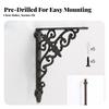 Decorative Wall Shelf Bracket Sturdy Mounted Brackets Long-Lasting