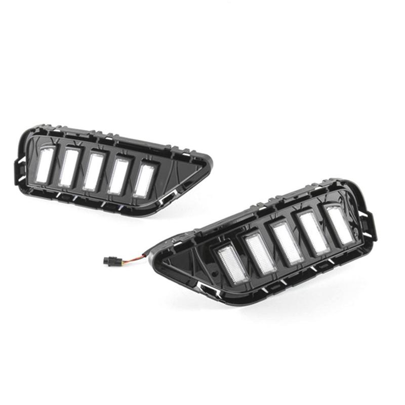Car Front Bumper LED DRL Daytime Running Lights Turn Signal Lamps For Nissan Infiniti QX60 -2025-A87Q