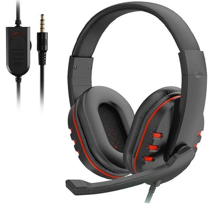 

Wired Head Mounted Gaming Earphones Microphone Noise Reduction Earphones 3.5AUX for PC Android Laptop PS4 PS5 Nintendo Tablet