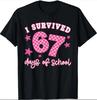 I Survived 67 Days Of School Teachers Students Meme Adult Kid T-Shirt,Unisex Tee