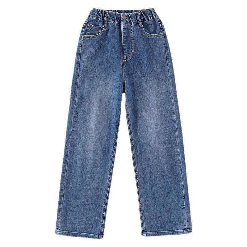 2023 Trendy Girls' Loose Straight-Leg Jeans - Autumn Korean Style Casual Long Pants