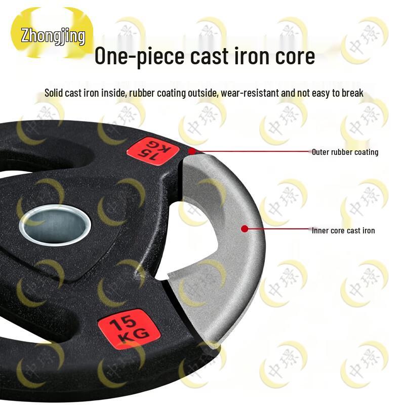 Zhongjing Rubber-Coated Barbell Plate