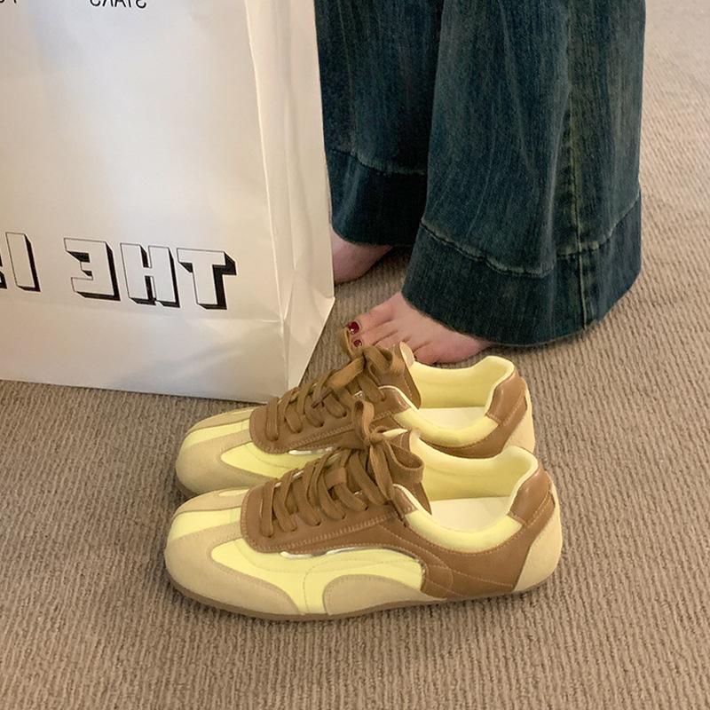 Forrest Gump Shoes Women's Retro German Training Shoes 2025 New Spring and Summer Women's Shoes Internet Celebrities Lightweight Leisure Sports Whi