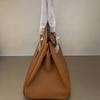 2026 New TOGO Leather Pressed Convex Mark Carriage Platinum Bag Genuine Leather Women's Bag First Layer Cowhide European and American Hand Bag