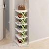 Free Standing Shoe Rack 9 Tier Narrow Entryway Vertical Space Saving Shoe Shelf Storage Organizer Cabinet For Bedroom Entrance