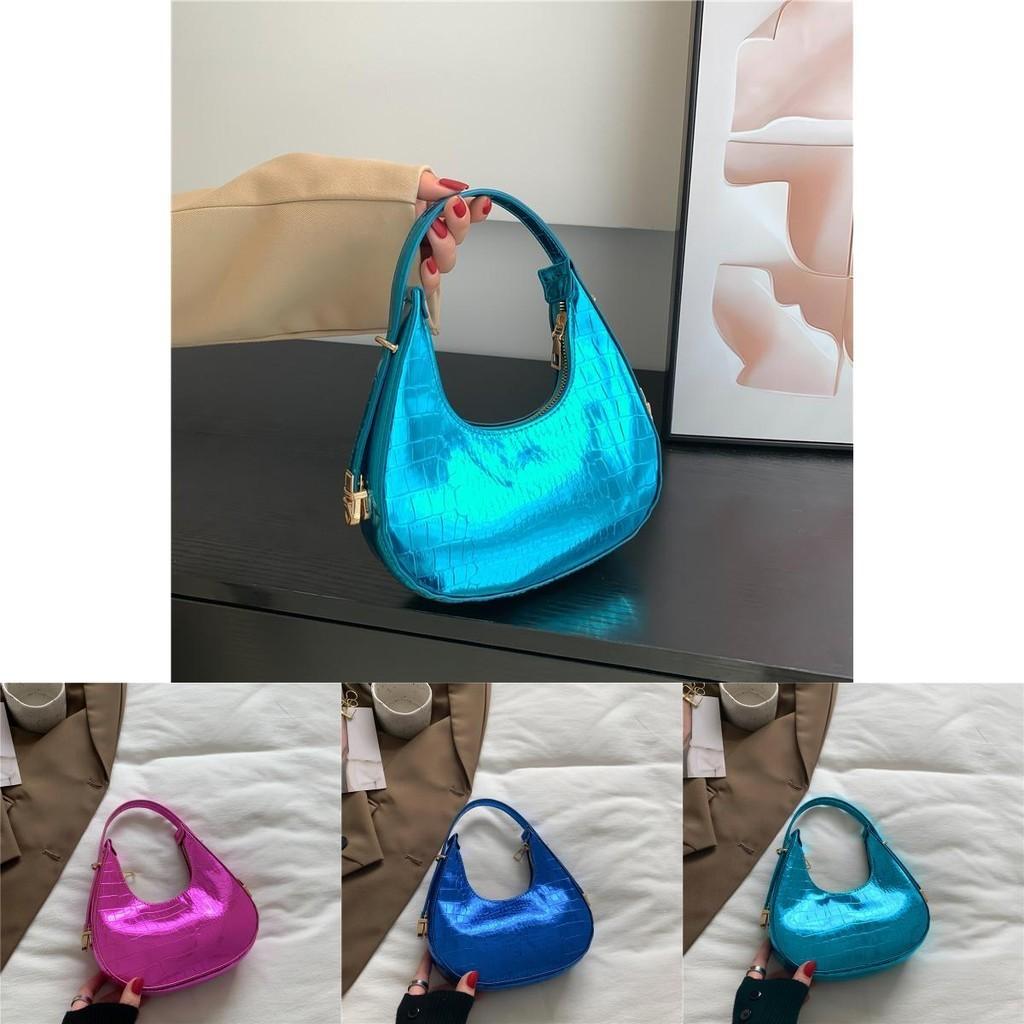 Trendy Chic Minimalist Hobo Bag For Women 2023 Fashionable Pink Blue Shoulder Bag