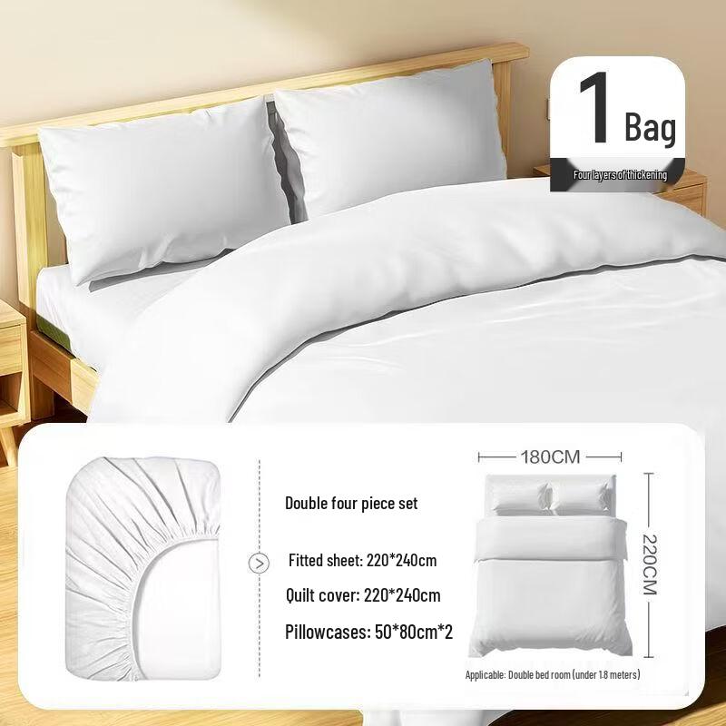Disposable 4-Piece Comfort Bedding Set