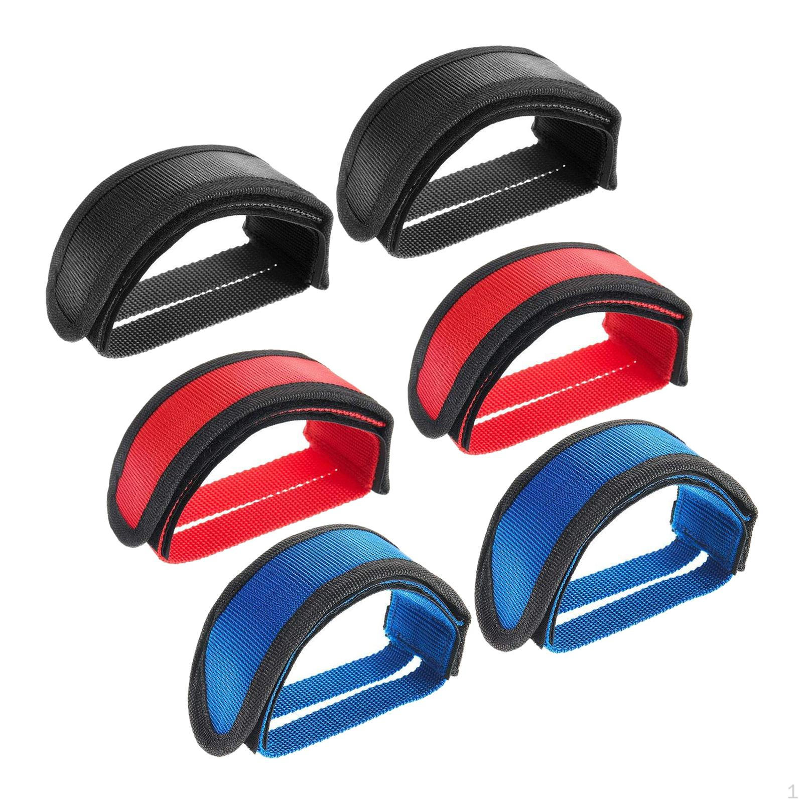 

6Pcs Bike Pedal Straps Bicycle Foot Lightweight for Kids Adults Nylon Band Fixed Gear