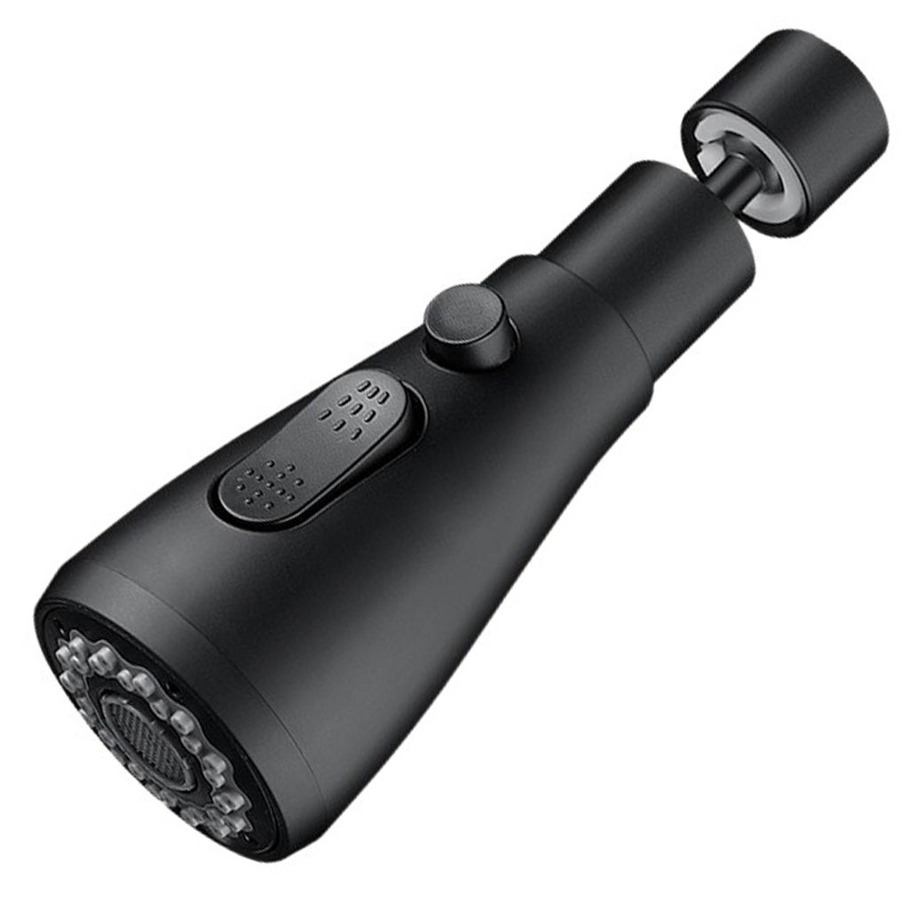 Univerzální 360° otočný prodlužovač kohoutku odolný proti stříkající vodě, 3 režimy, otočná sprchová hlavice pro kuchyňský dřez, kohoutek