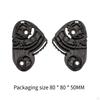 2 Pieces Helmet Visor Base Professional Attachment Sturdy Black Helmets Part Side Plate