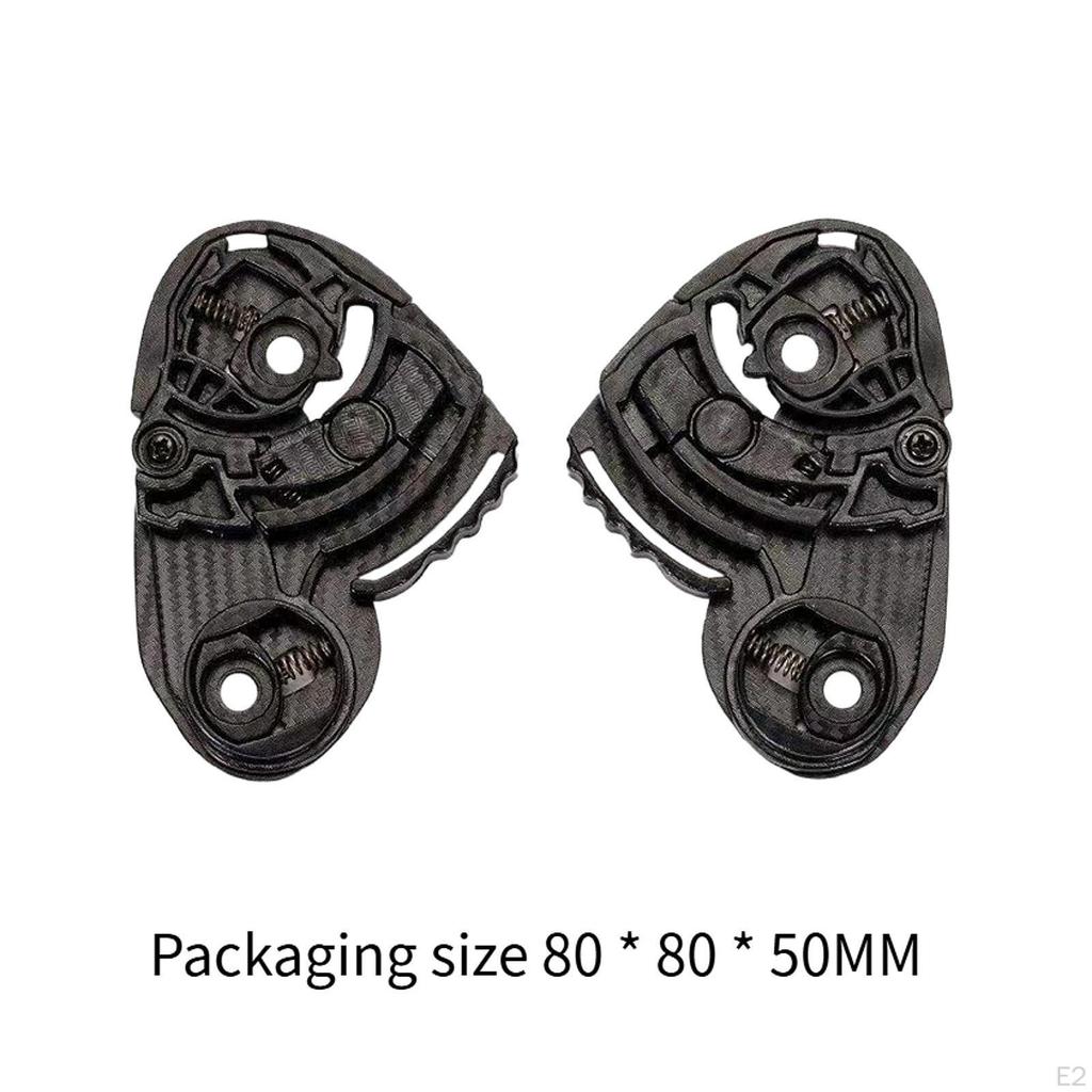 2 Pieces Helmet Visor Base Professional Attachment Sturdy Black Helmets Part Side Plate