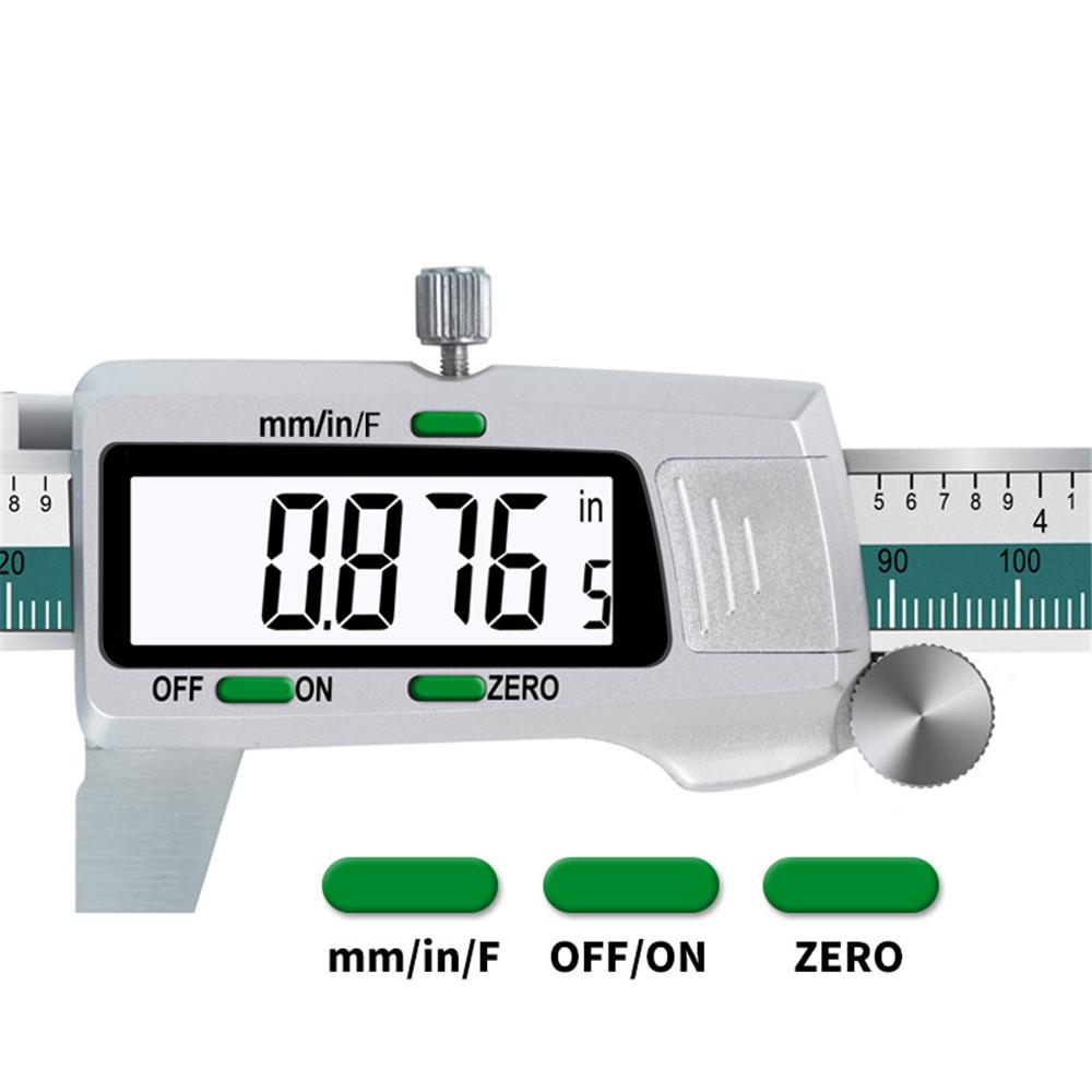 1× 150mm LCD Digital Electronic Vernier Caliper Gauge Stainless Steel Micrometer