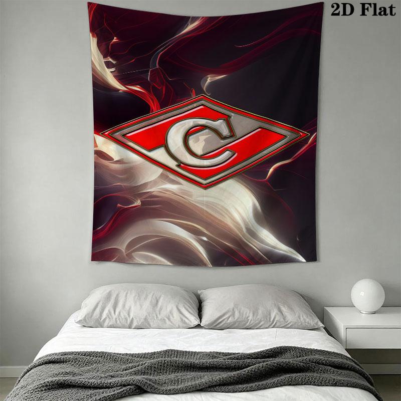 Spartak Moscow Gleam Wall Hanging Printed Fabric Blanket Decorative Tapestries for Bedroom Living Room Home Decor