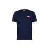 Color Block Splicing Comfortable Solid Short Sleeve Casual T-Shirt Men Tops Navy-Blue 78J6383-410
