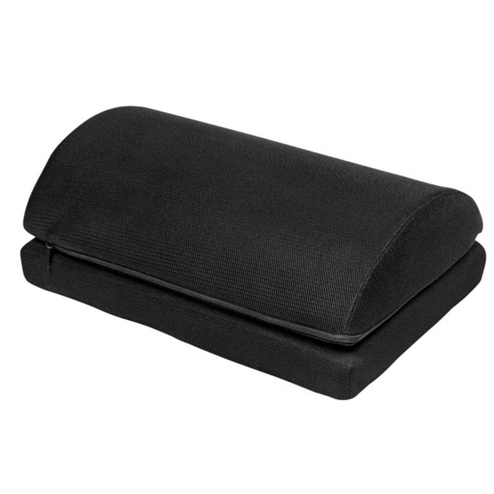 

Foot Pillow Under Desk At Work Foot Rest Memory Foam 2 Adjustable Heights Footrest Comfortable Hip Pain Relief Cover Footrest чёрный