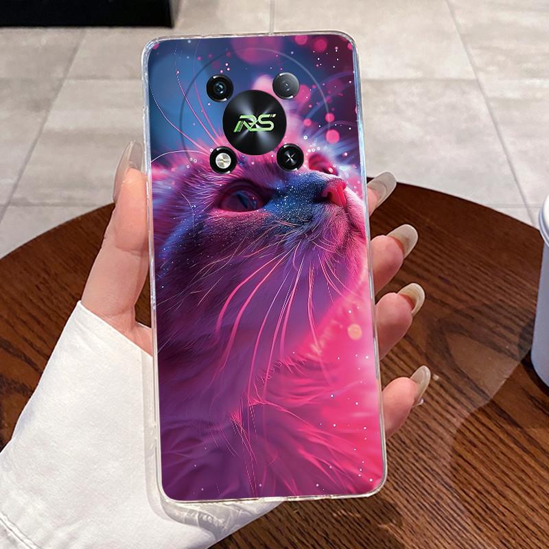 Casing For ITEL RS4 S666LN Case Aesthetic Fashion Cute Cat Cartoon Astronaut Soft Silicone Back Cover Transparent TPU Phone Case