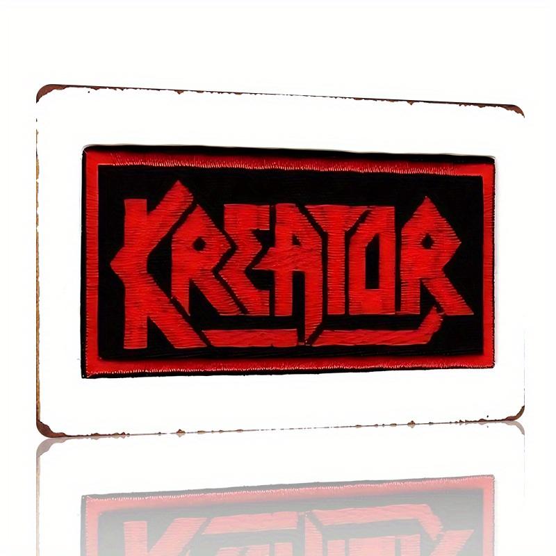 

Kreator Embroidered Patch Heavy Metal Band Emblem High Quality Applique for Jackets Hats or BackpacksCreativity Ti aluminum 20x30cm