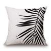 Cover Geometric Cushion Home Sofa Decor Black  White Linen Throw Pillow Case