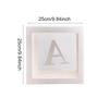 Runtow 1pc 25cm Transparent Letter Box ,Birthday Wedding Custom Name Balloon Box ,1st Birthday Party Decorations, Baby Shower