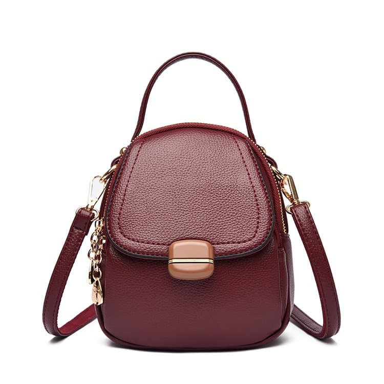 Lychee Pattern Mini Shoulder Bag Portable Messenger Women's Bag