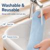 2PCS Washable Toilet Seat Cover Pad Static Adhesive Polyester Toilet Seat Sticker Soft Reusable Bathroom Closestool Warmer Mat