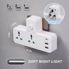 6-in-1 Cube Electrical Extender Outlet Power Adaptor Household Multi Plug Extension SocketPD3.0 20W USB Wall Charger