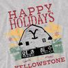 Yellowstone Mens Happy Holidays Christmas T-Shirt