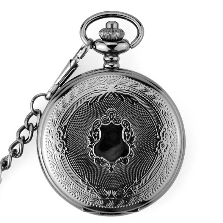 Collana Orologio da Tasca Classico Inciso con Coperchio a Ribalta più Venduto - Regalo Vintage per Studenti Uomini e Donne