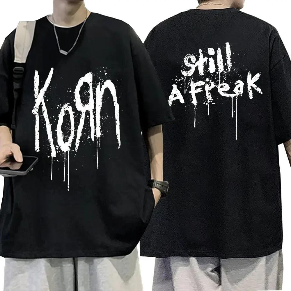 

Футболка Korn Music Concert WORLD TOUR Мужская винтажная металлическая готическая футболка большого размера Уличная одежда Футболки с коротким рукавом S чёрный