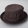 Reck Hatter Cotton Twill Pork Pie Size Twill Suitable for and All Seasons Men's Hat, L, RH-320, Brown, Spring, Summer, Fall,