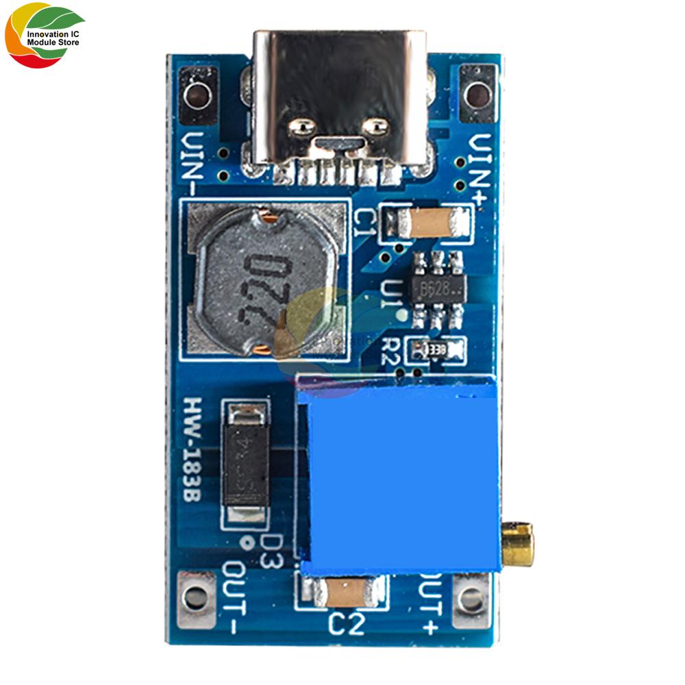 DC-DC Boost Converter Module 2A Step Up Micro USB Voltage Regulator Board 2V-24V to 9V-24V Power Supply Module