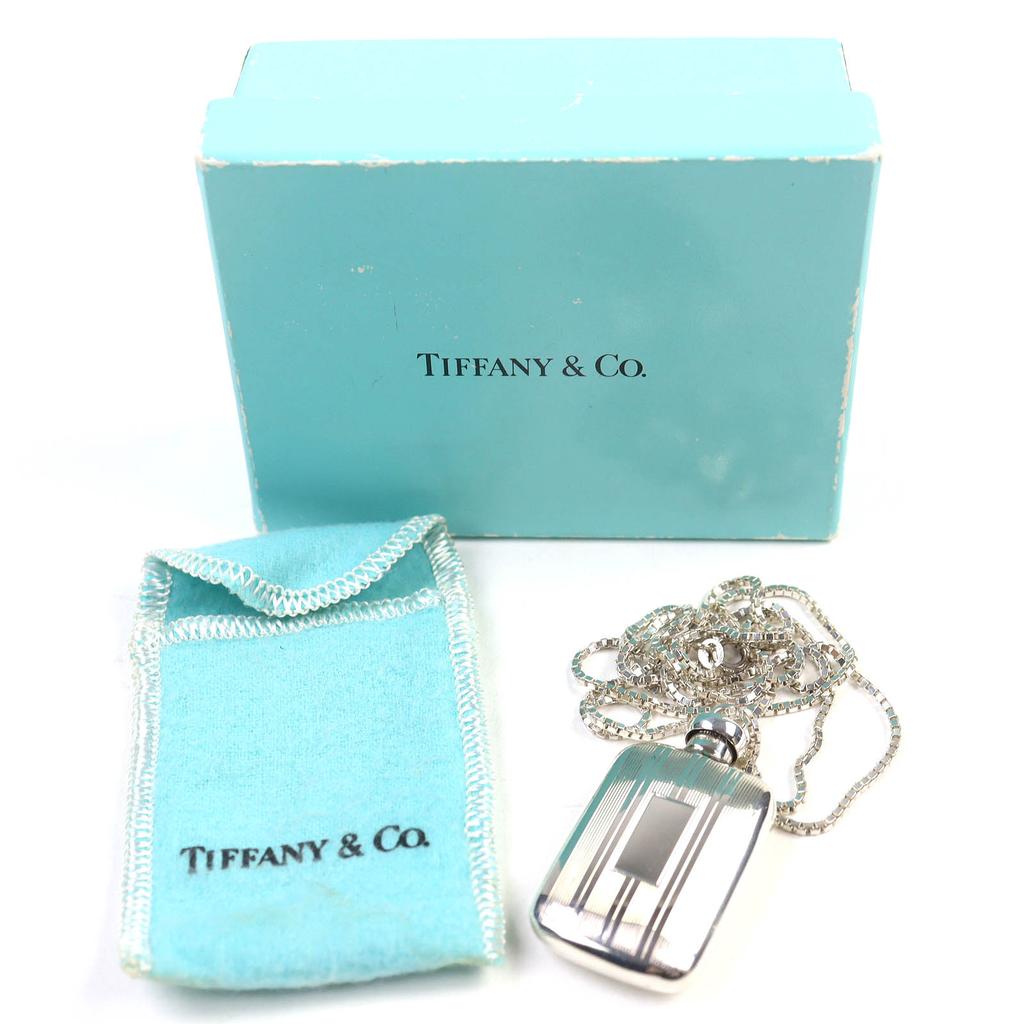 TIFFANY&Co. Perfume Bottle Narrow Venetian Necklace Pendant Silver SV925 Used
