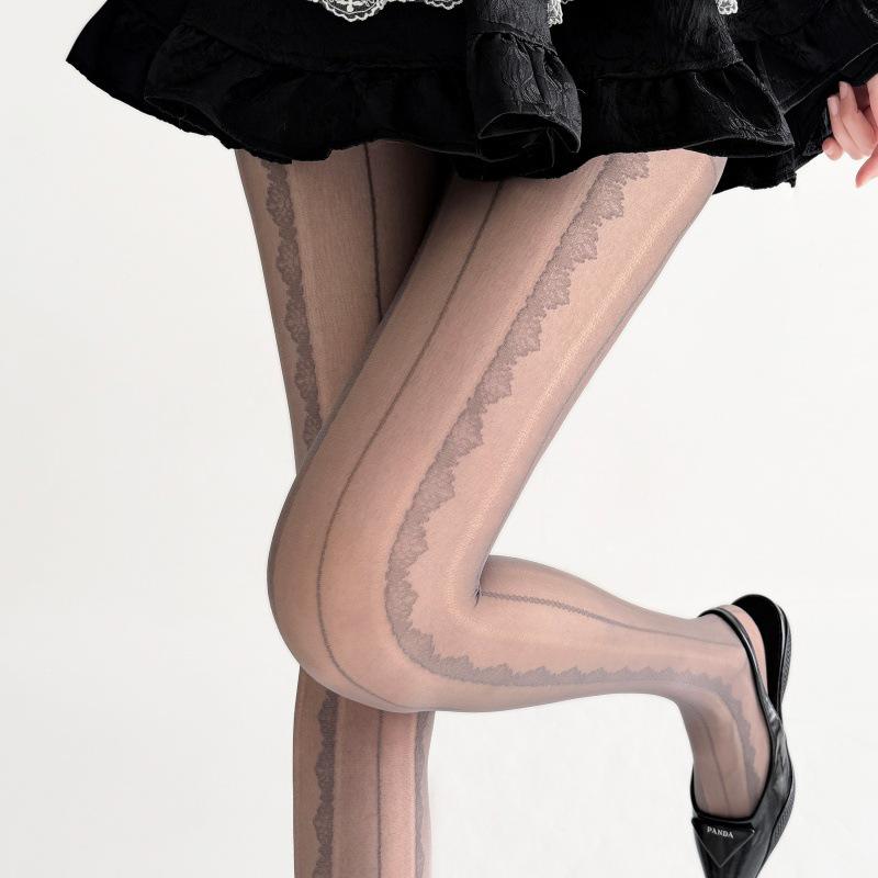 Japanese Black Fishnet Stockings: Diamond Pattern, Anti-Snag, High Elasticity, Sheer, Summer-Weight Pantyhose for Women