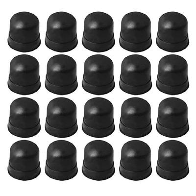 20 Stück Schwarze Posaunen-Zugstange Silikon-Endkappe Stoßfänger für Posaunen-Bodenstütze