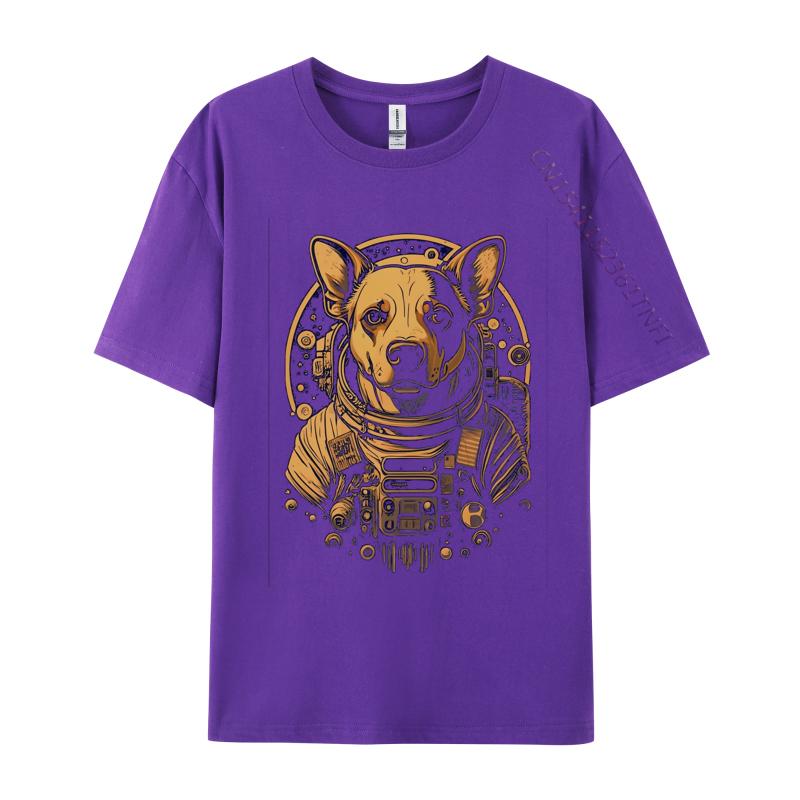 Lancashire Heeler Dog Astronaut Tshirt NEW YEAR DAY Cotton T Shirt Printed Large Size T Shirt Harajuku
