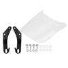 Windscreen Wind Deflector Motorcycle Suits 5-7" Round Headlights Windshield for YAMAHA(White)