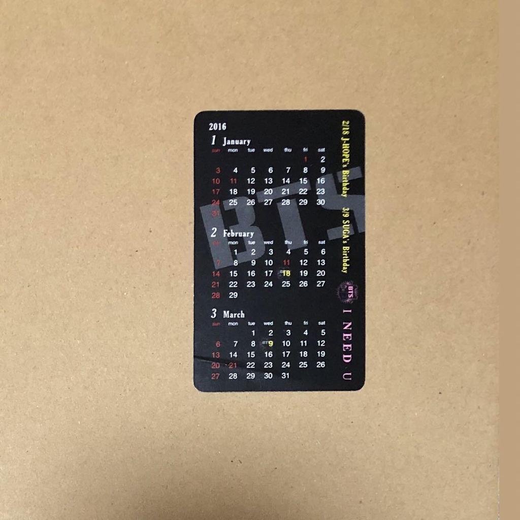 [USED] BTS Trading Card Mini Photo Hobby