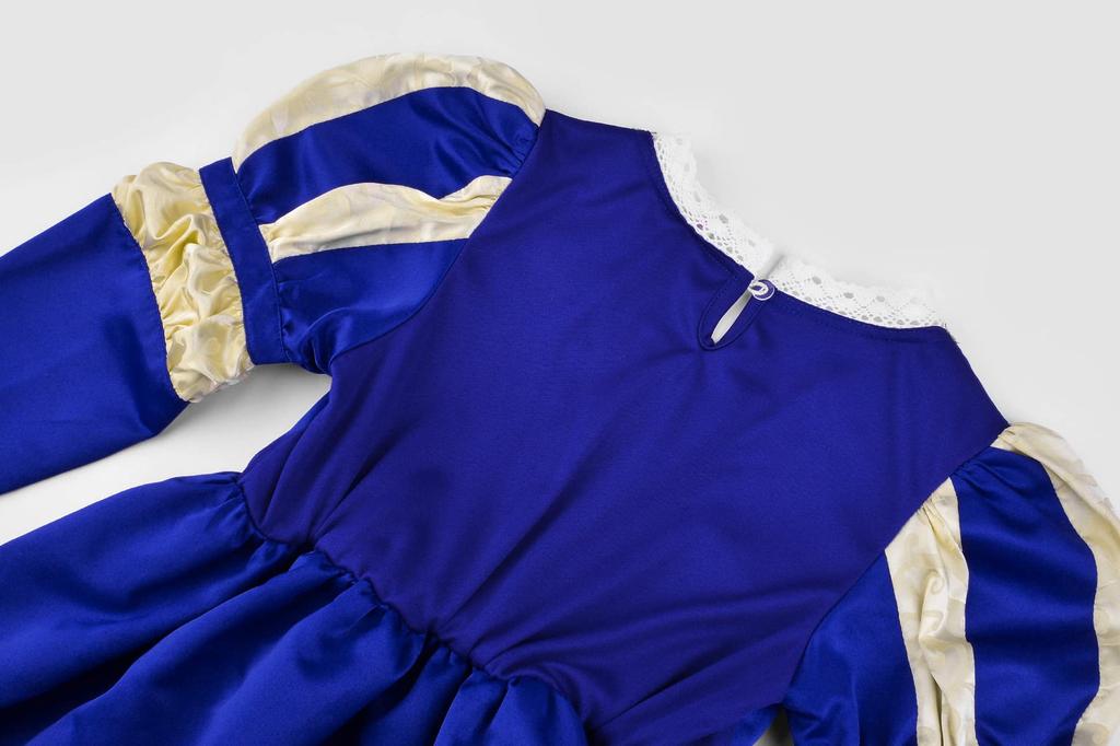 Princess Medieval One Stage Long Sleeve Navy 120 [ReliBeauty] Dress, Children, Girls, Europe, Piece, Halloween, Costume, Costume, Recital, Concert,