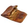 Vintage Vegetable Tanned Cowhide Accordion Card Holder and Simple Driver's License Case