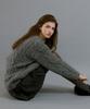 LETTERA Alpaca Vintage Cable V-Neck Knit