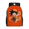 Kid Goku Flying On Nimbus Dragon Ball Backpack  Cute Backpacks Youth Hiking Big High School Bags Design Rucksack